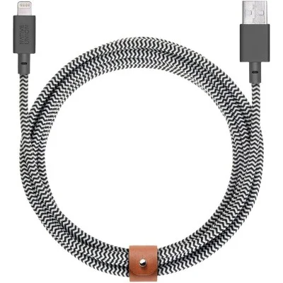 Native union belt cable xl - usb a to lightning 3m _ Zebra